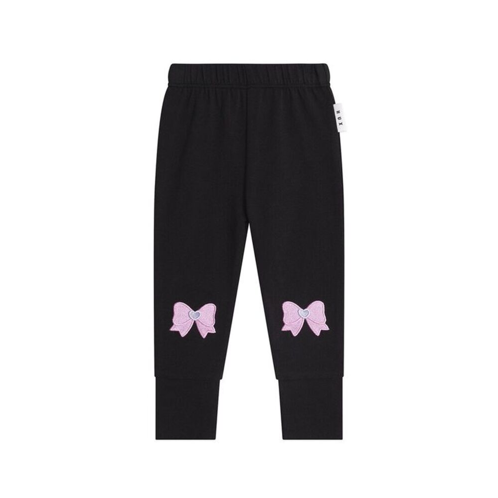 Huxbaby Girls  Pussybow Legging, Black